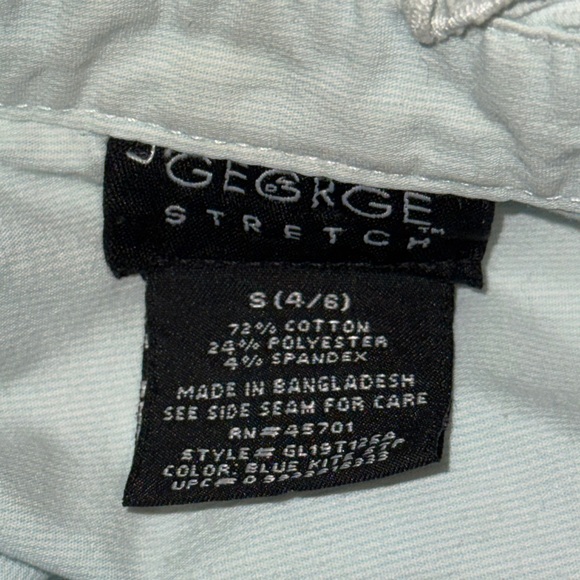 George Stretch Brand Light Blue Ruffle Top!!! - Picture 2 of 9